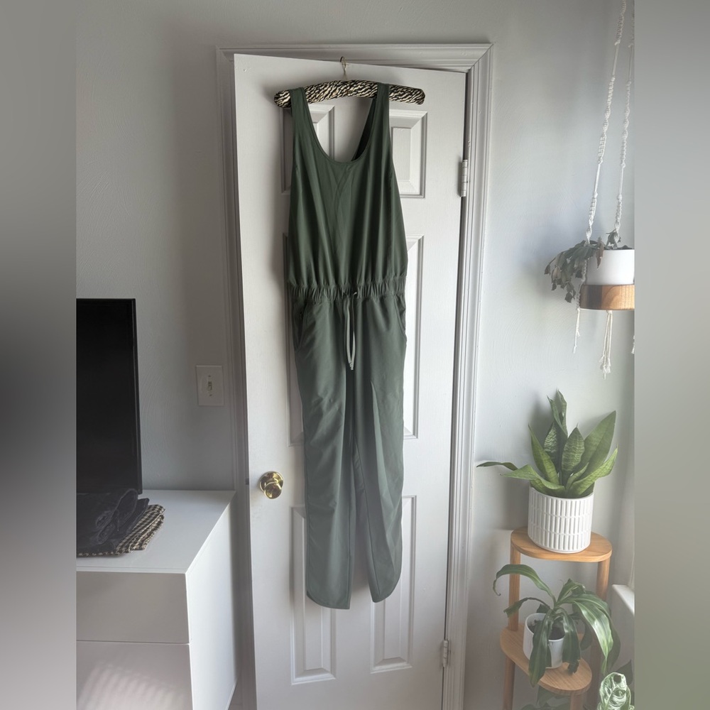 Patagonia Forest Green Sleeveless Jumpsuit